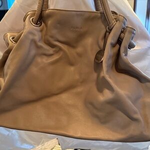 Furla‎ Tan Leather Shoulder Bag